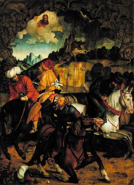 The Conversion of St. Paul, from a polyptych depicting Scenes from the Lives of SS. Peter and Paul from Hans Suess Kulmbach
