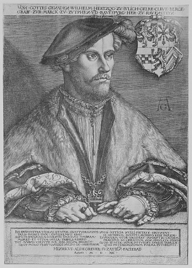 Duke Wilhelm V of Cleve from Heinrich Aldegrever
