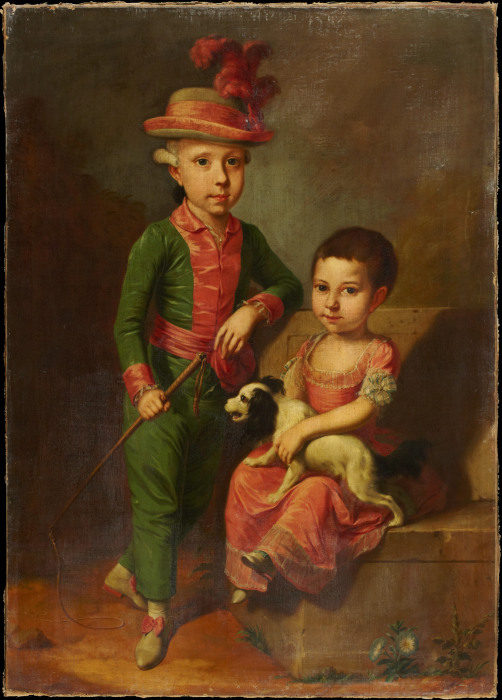 Doppelbildnis des Johann Georg von Holzhausen (1771-1846) und seiner Schwester Henriette (1773-1834) from Heinrich Jacob Tischbein