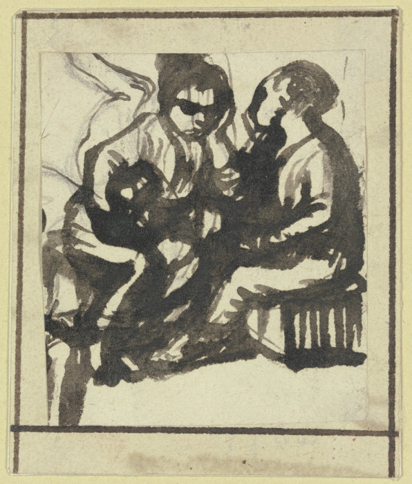 Zwei sitzende Frauen from Hendrik Goudt