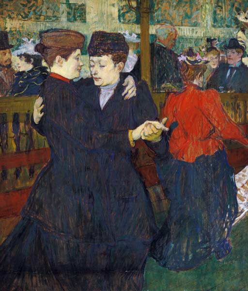Zwei tanzende Frauen im Moulin Rouge from Henri de Toulouse-Lautrec
