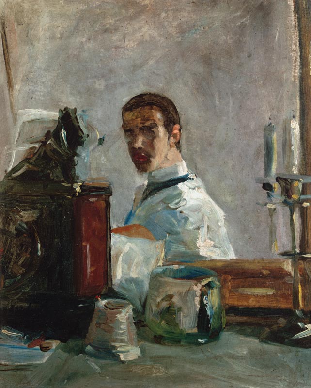 Selbstportrait vor einem Spiegel from Henri de Toulouse-Lautrec