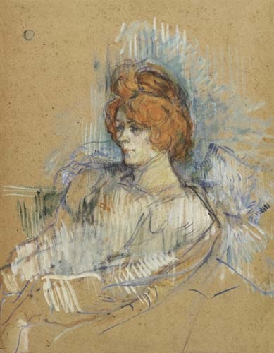 Bildnis einer Dame from Henri de Toulouse-Lautrec