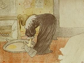 Frau an der Wasch-Schüssel from Henri de Toulouse-Lautrec