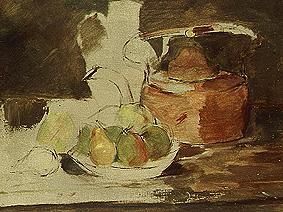 Stillleben mit Obst und Wasserkessel from Henri de Toulouse-Lautrec