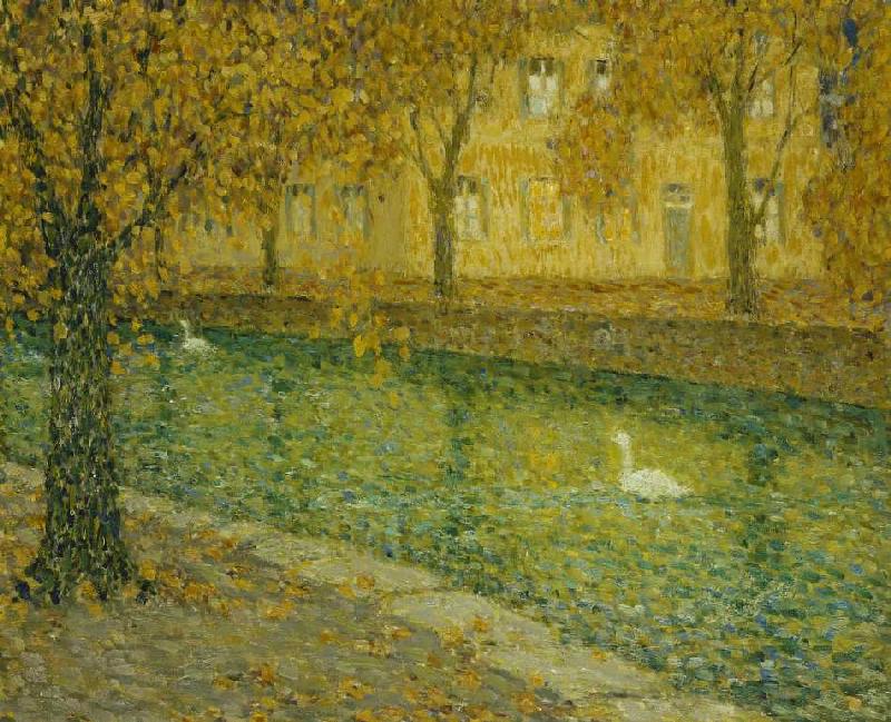 Le Canal, Annecy from Henri Le Sidaner