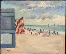 Der Strand von Touquet, 1902