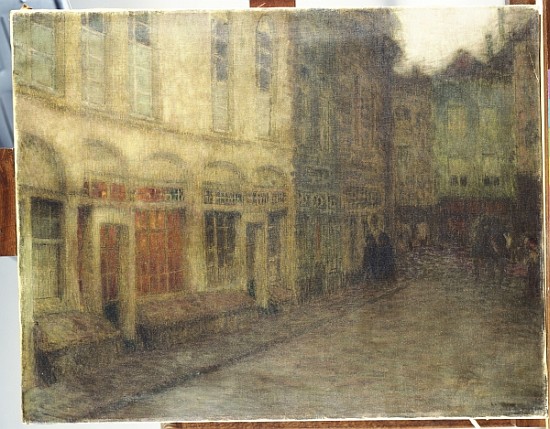 Square in Ypres, Dusk, c.1898 from Henri Eugene Augustin Le Sidaner