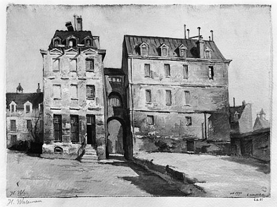 View of the Maternite Port-Royal, the entrance vault from Herminie Waterneau