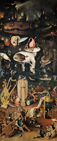 Der Garten der Lüste, rechter Flügel- Die Hölle from Hieronymus Bosch
