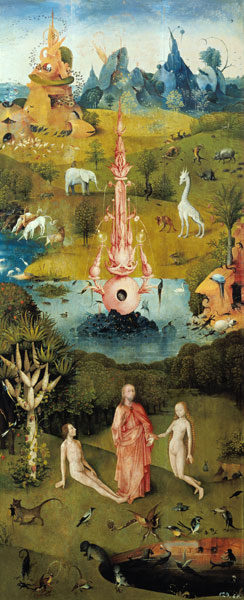 Der Garten der Lüste, linker Flügel- Das Paradies from Hieronymus Bosch