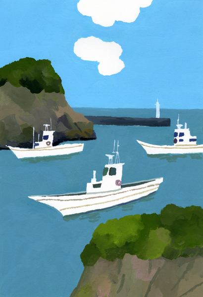 Three fishing boats from Hiroyuki Izutsu