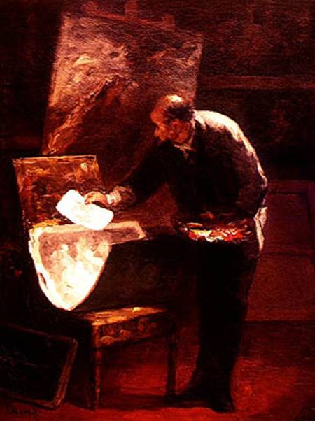 The Artist in his Studio from Honoré Daumier