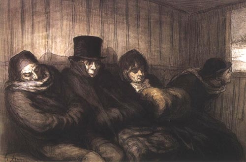 Intérieur d´un wagon de deuxième classe from Honoré Daumier