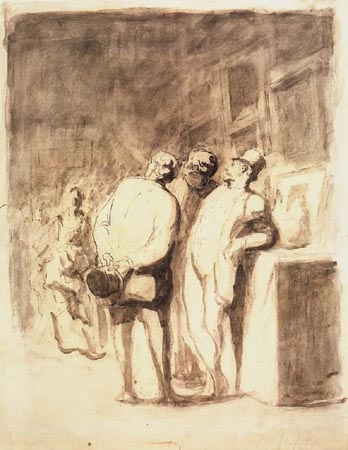 Les Amateurs de tableaux from Honoré Daumier