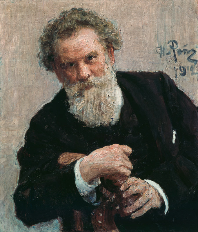 Portrait of the author Vladimir Korolenko (1853-1921) from Ilja Efimowitsch Repin