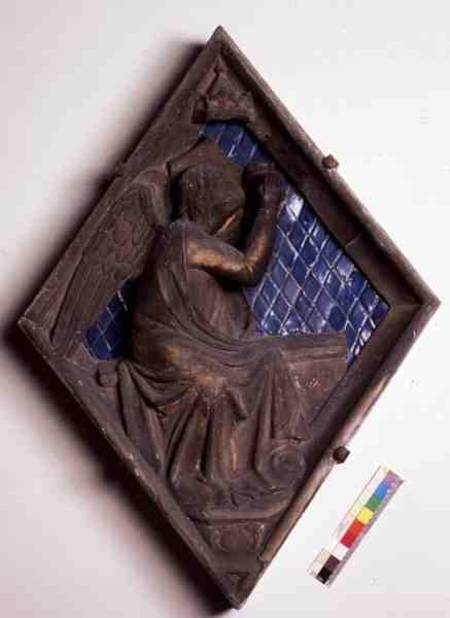 Allegorical figure, relief tile from the Campanile from Scuola pittorica italiana