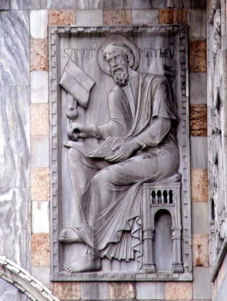 St. Matthew, relief from the north side of the basilica from Scuola pittorica italiana