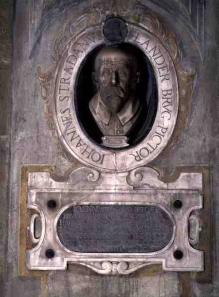 Portrait bust of Joannes Stradanus, Flemish-born painter, draughtman and tapestry designer, born Jan from Scuola pittorica italiana