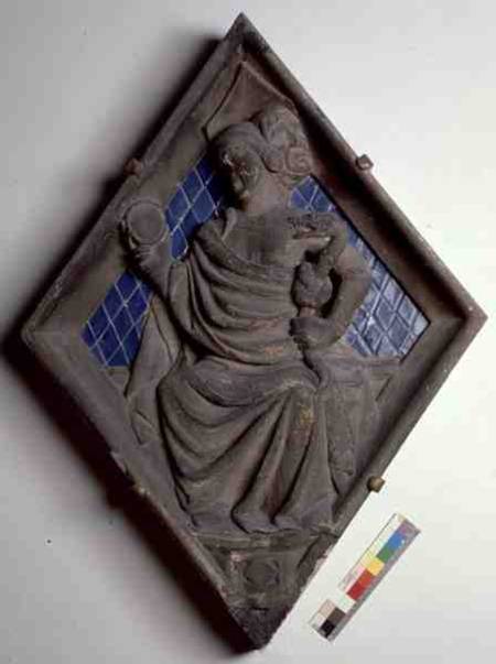 Prudence, relief tile from the Campanile from Scuola pittorica italiana
