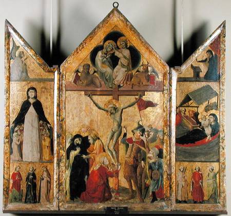 Triptych with Scenes from the Life of the Virgin from Scuola pittorica italiana