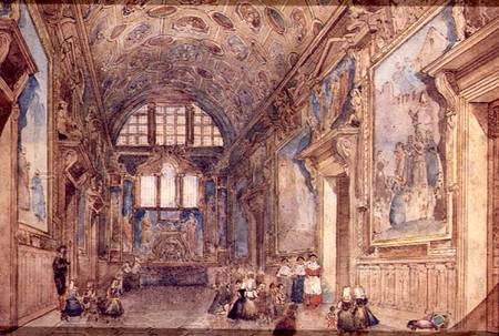 View of an Interior of the Doge's Palace in Venice from Scuola pittorica italiana