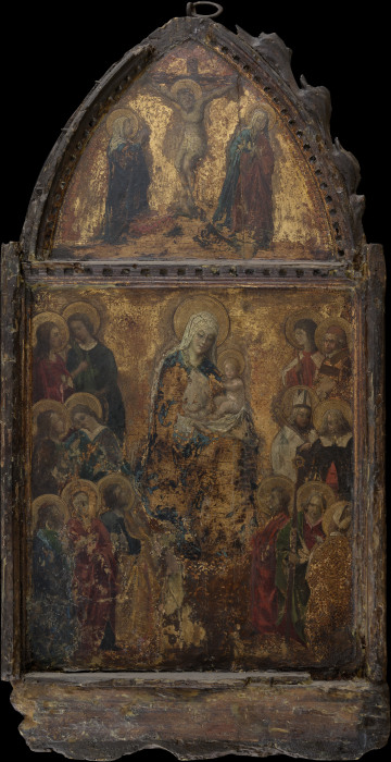 Madonna mit Kind und Kreuzigung Christi from Italienischer Meister des 15. Jahrhunderts
