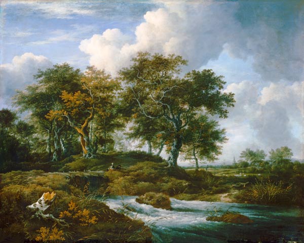 Eichen an einem Gießbach. from Jacob Isaacksz van Ruisdael