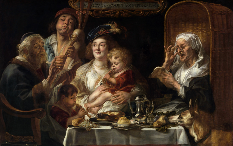 J.Jordaens / Family Concert / Ptg./ 1638 from Jacob Jordaens