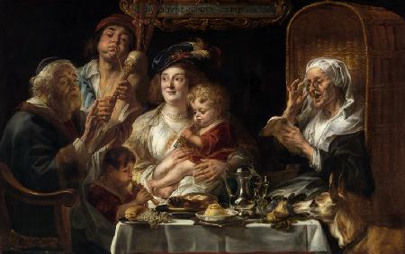J.Jordaens / Family Concert / Ptg./ 1638