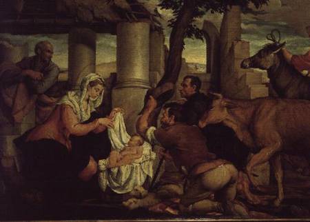 The Adoration of the Shepherds from Jacopo Bassano