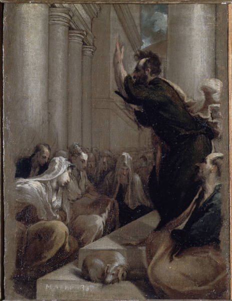 Jacopo Bassano, Predigt des Paulus from Jacopo Bassano