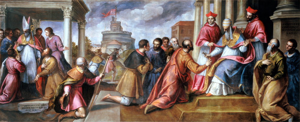 Pius II. gibt Kreuz / Palma il Giovane from Jacopo Palma il Giovane