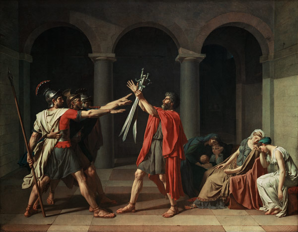 Schwur der Horatier from Jacques Louis David