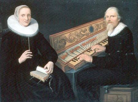 Couple at the Clavichord from Jan Barendsz. Muyckens