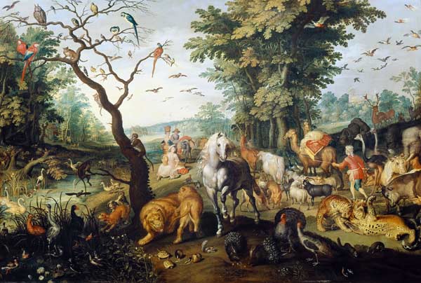 Noah führt die Tiere in die Arche from Jan Brueghel d. Ä.