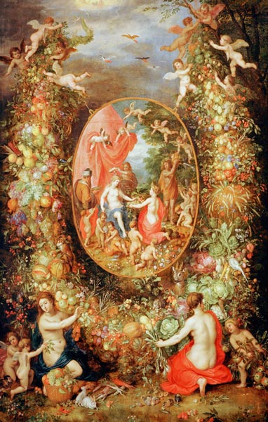 Fruchtgirlande mit Cybele from Jan Brueghel d. Ä.