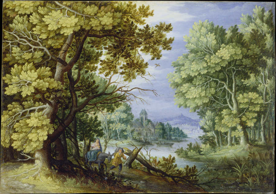 Waldlandschaft mit der Flucht nach Ägypten from Jan Brueghel d. J.