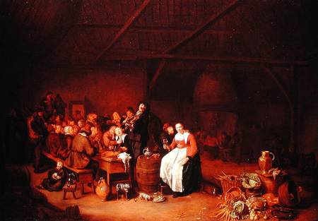 Peasants feasting in a Country Inn from Jan Miense Molenaer