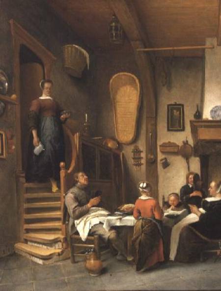 A Family Saying Grace from Jan Steen