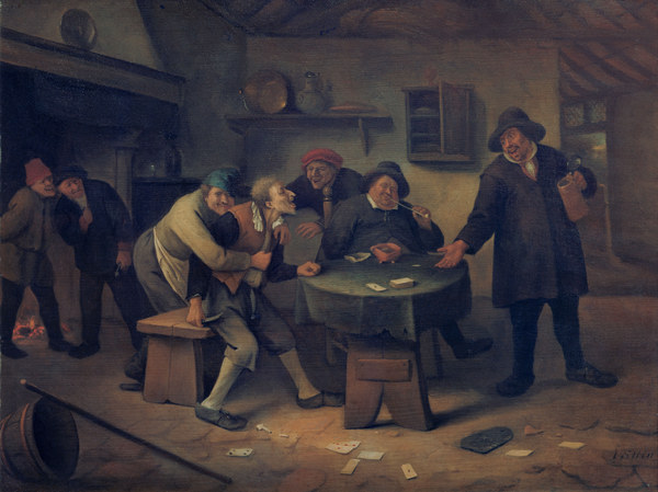J.Steen / Peasants arguing in an inn from Jan Steen