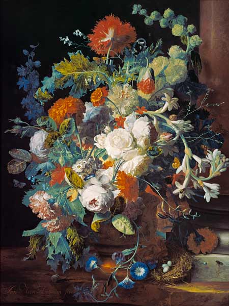 Blumenstrauß bei einer Säule from Jan van Huysum
