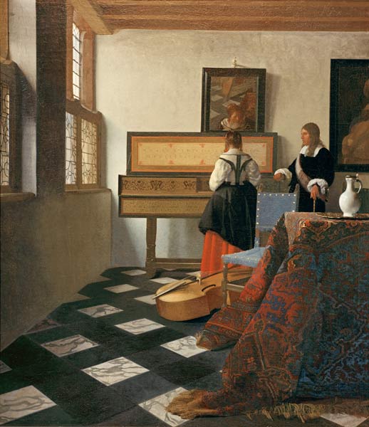 Herr und Dame am Spinett from Jan Vermeer van Delft