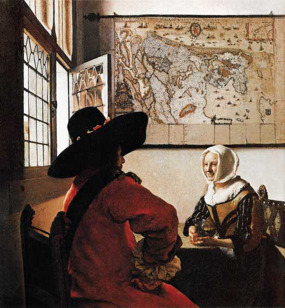Soldat und lachendes Mädchen from Jan Vermeer van Delft