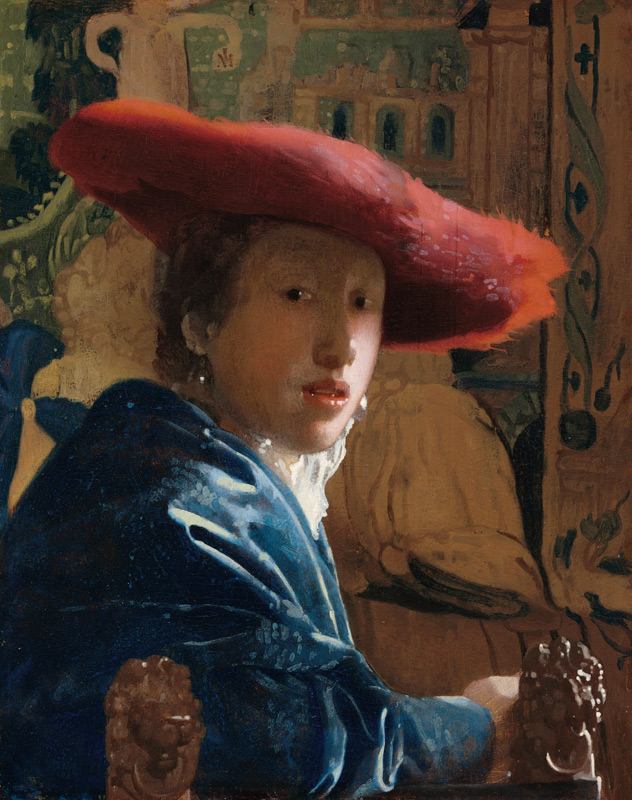 Das Mädchen mit einem rotem Hut from Jan Vermeer van Delft