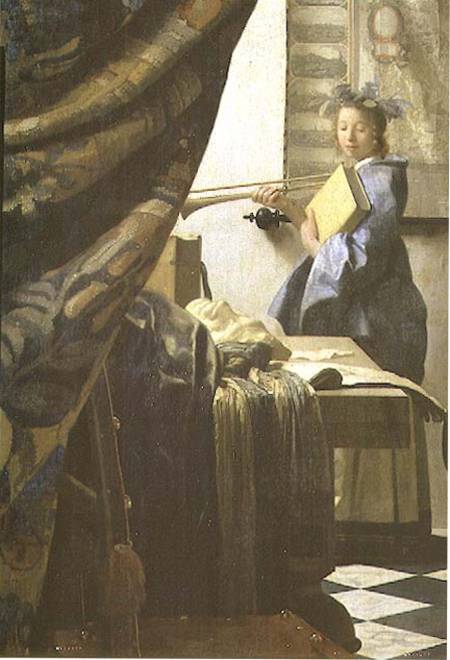 The Painter in his Studio from Jan Vermeer van Delft