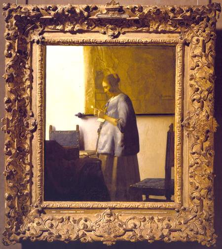 Woman Reading a Letter from Jan Vermeer van Delft