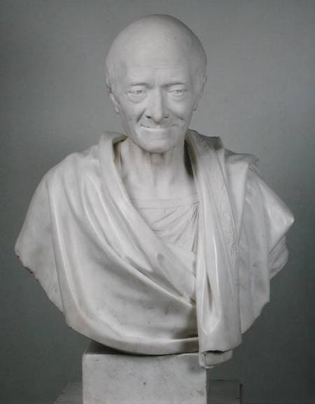 Bust of Voltaire (1694-) from Jean-Antoine Houdon
