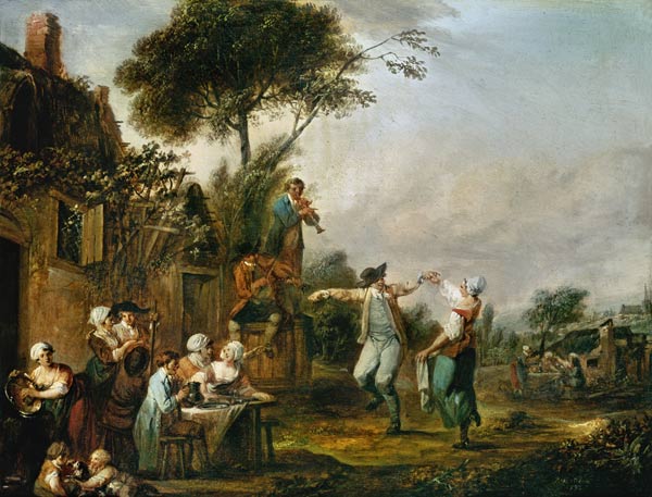 Hochzeit auf dem Lande from Jean-Antoine Watteau