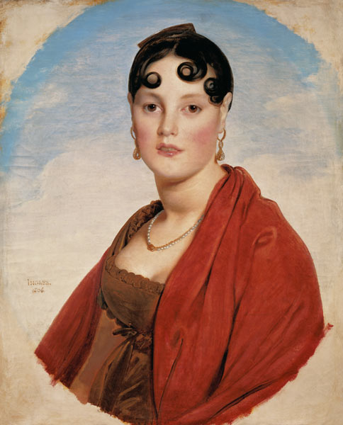 Bildnis der Madame Aymon (La belle Zélie) from Jean Auguste Dominique Ingres